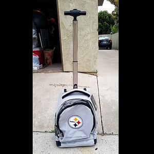 NWT Steelers Rolling Backpack!